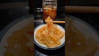 Củ cải trắng ngâm muối đường giòn ngon không cần phơi nắng