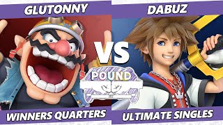 Pound 2022 Winners Quarters - Glutonny (Wario) Vs. Dabuz (Olimar, Sora) SSBM Smash Melee Tournament