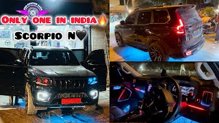 Scorpio N🖤 में लगवादी OEM style Ambient Lights🌈|| First time on Youtube😎🔥||