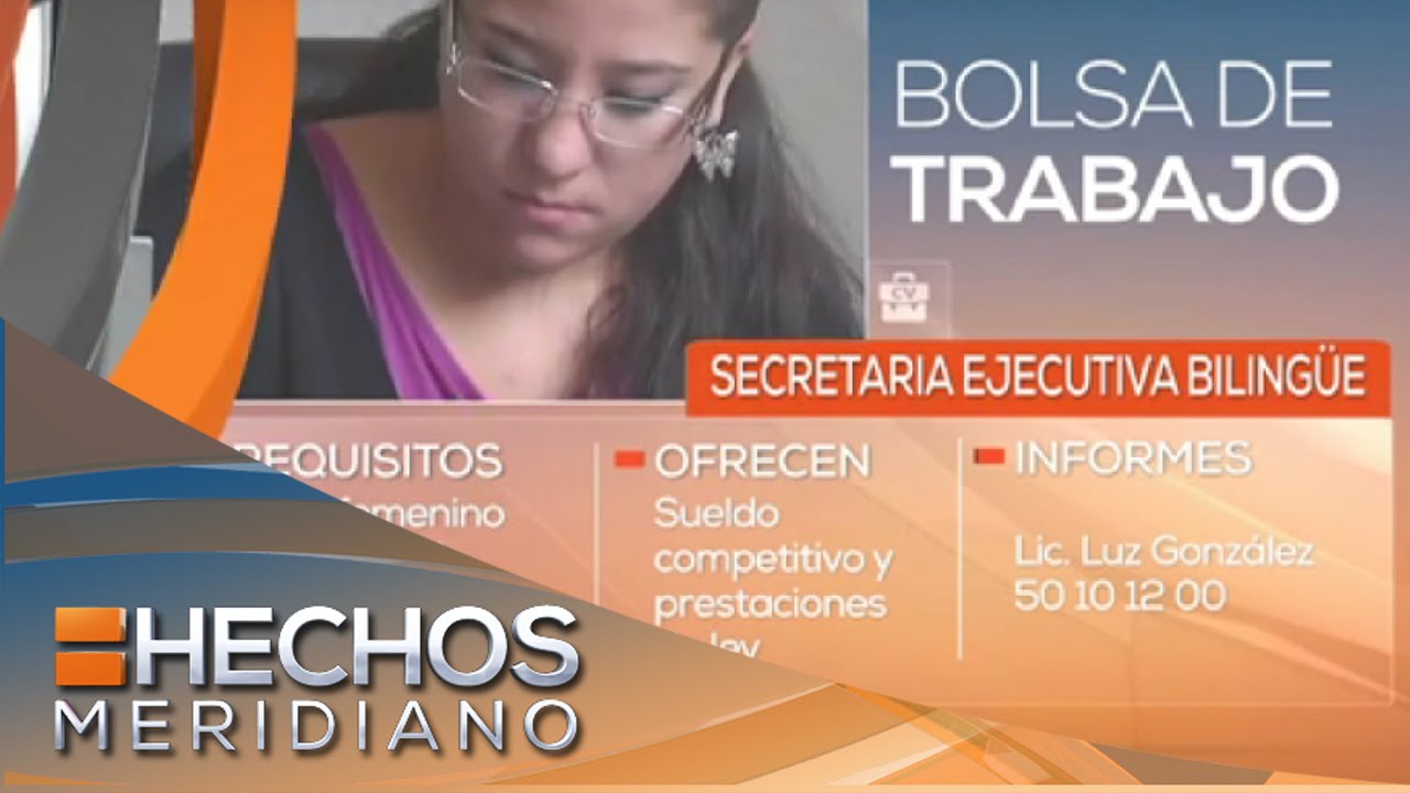 Se Solicita Secretaria Ejecutiva Bilingüe | Bolsa De Trabajo - YouTube