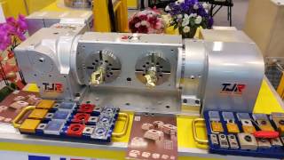 TJR FAR-170H RC 2W Dual Faceplate Direct Drive Tilt Roller Cam Rotary Table at TIMTOS 2017