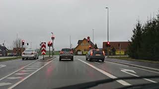 Driving from Roskilde to MC Donalds Køge in Denmark. 4K. 2160p. 27/12-2024