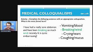 OET Vocabulary with Swoosh English: Medical-themed Colloquialisms in Use
