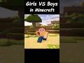 Girls vs Boys in Minecraft Part 1 #minecraft #animation #shorts #gaming #minecraftmemes