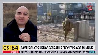 Periodista chileno desde frontera Ucrania-Rumania: "La gente está bastante desesperada" | 24 Horas