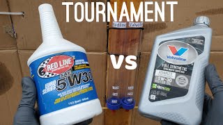 Redline vs valvoline oil tournament