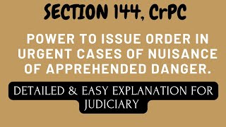 Section 144, CrPC | Judiciary