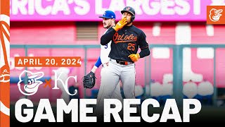 Orioles vs. Royals Game Highlights (4/20/24) | MLB Highlights | Baltimore Orioles