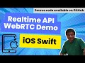 Demo OpenAI Real-time API with WebRTC VS WebSocket iOS| XCode Swift