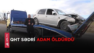 Samuxda ölümlə nəticələn ağır yol nəqliyyat hadisəsi baş verib - Çoban və uzunqulağı öldü – APA TV