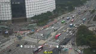 [교통상황] 서울-잠실역 / 2024-10-15(화요일), CCTV Record Cam #1015