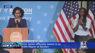 Watch: Acting Boston Mayor's Kim Janey's Complete Inaugural address