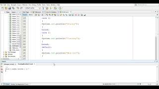 SWITCH case in Java by NETBEANS 8.2 | OOP
