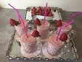 Milkshake fraise banane  recipes for Ramadan