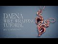 DAENA - Wire Wrapped Earrings FREE TUTORIAL with GEMSKARAT