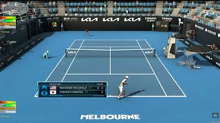 Mackenzie McDonald VS Yoshihito Nishioka | Australian Open 2023 | Tennis Elbow 4 | CPU vs CPU