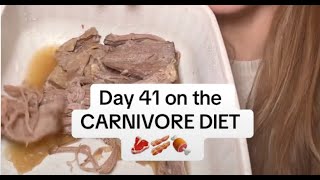 Day 41 on the CARNIVORE DIET 🥩🥓🍖 #carnivore #diet #carnivorediet #animalbased #blakelively