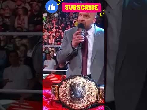 Triple H Introduces New World Heavyweight Championship Belt | WWE ...