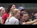 wisconsin softball badgers visit wrigley field