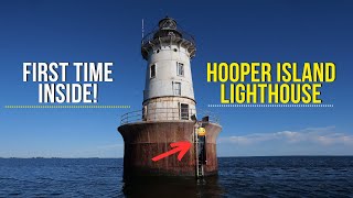 We bought an abandoned lighthouse! Our First time inside Hooper Island Lighthouse! Ep. 4
