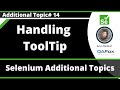 Handling ToolTip using Selenium