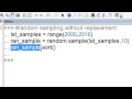 1) Python random module