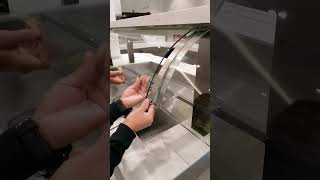 Easy Fixing of Curved glass sneeze guard please be careful with my glass #diy #howto