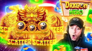 I FINALLY HIT a 4 SCATTER BONUS on DRAGON HERO!... TWICE!! - INSANE LUCK!! 🍀 (Bonus Buys)