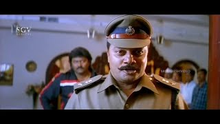 Rowdy Shocked Saikumar Eating in His House | Best Scene of Police Story 2 Kannada Movie