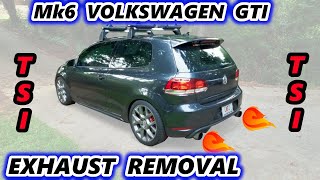 How to Remove the Factory Exhaust | Mk6 Volkswagen GTI (2010-2014)