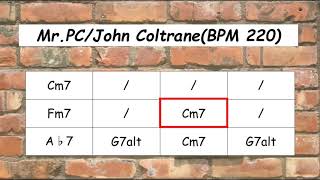 Mr.PC/John Coltrane Backing Track(BPM 220)