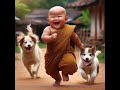 So cute little monk🤯🔥🔥 #cutebaby🥰🫧🔥💐 #funny🥳 #new👍🏻 #viral #trending #youtubeshorts #subscribe #like