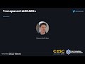 CESC18: Transparent zkSNARKs - Alessandro Chiesa