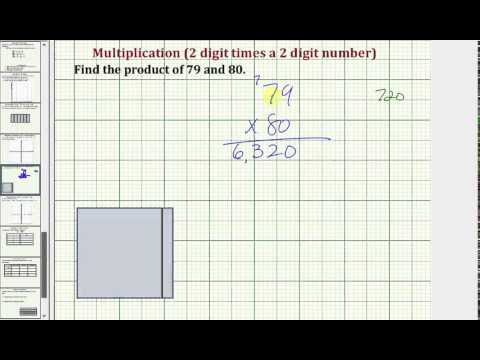 Find the Product of Two 2 Digit Numbers (Common Core Math 5/6 Ex 21) Find the Product of Two 2 Digit Numbers (Common Core Math 5/6 Ex 21)