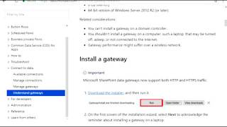 On Premises gateway installation and configuration step by step with Full introduction
