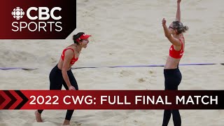 Full Women’s beach volleyball final between Canada and Australia at the 2022 Commonwealth Games