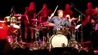 tommy igoe on drums and christisn pepin on percussion doing their solo's