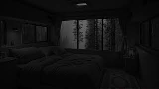 Falling Asleep To The Sound Of Rain Falling On The Window - In A Cozy Camping Car