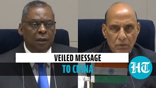 Watch: Veiled warning to China by Biden's defence secy Austin, Rajnath Singh