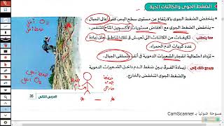 محاضرة علوم متكاملة نهاية الدرس الثاني الفصل الثاني الضغط الخصائص الفيزيائية 1ث