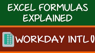 WORKDAY INTL Formula in Excel