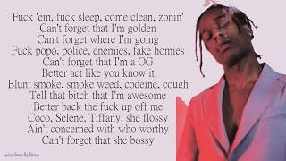 A$AP Rocky - Fukk Sleep ft. FKA twigs | Lyrics Songs