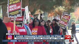 Kaiser Permanente employees on strike