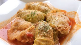 お家で簡単に♬トマト煮込みのロールキャベツ♪「簡単レシピ」