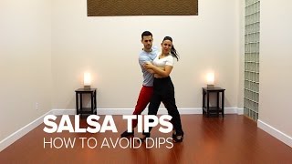 How to Avoid Getting Dipped - Lady's Salsa tips | TheDanceDojo.com