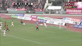 2014 J2第40節 ロアッソ熊本×愛媛FC ハイライト #roasso