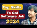 5 Skills to get a Software Job in 2024 | Demand IT Skills For Fresher | @byluckysir