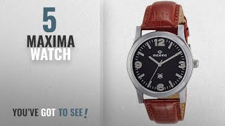 Top 10 Maxima Watch [2018]: Maxima Analog Black Dial Men's Watch-44689LMGI