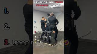 Ranking Funny Taser Training Moments #shorts