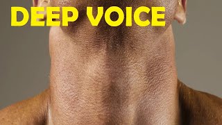 how to get a deeper voice easy in 3 minutes